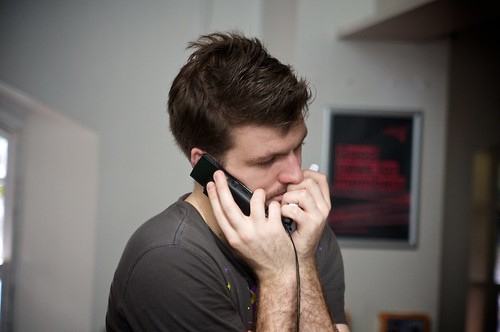 James hears the news earlier today. Picture credit: Benjamin Ellis. Used under Creative Commons license