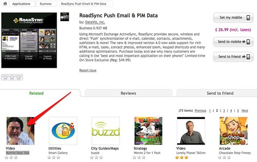 Ovi Store: RoadSync Push Email & PIM Data