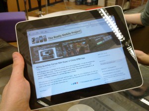 The Really Mobile Project on an iPad The Really Mobile Project on an iPad