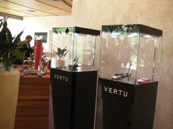 Even Vertu are here... but not for touching.